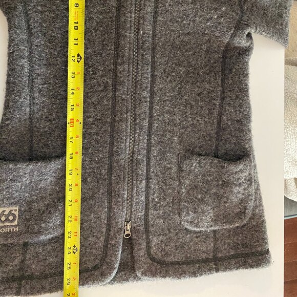 66 North Women's Gray Accent Icelandic Kandi Starneck Jacket Size S - Picture 10 of 11